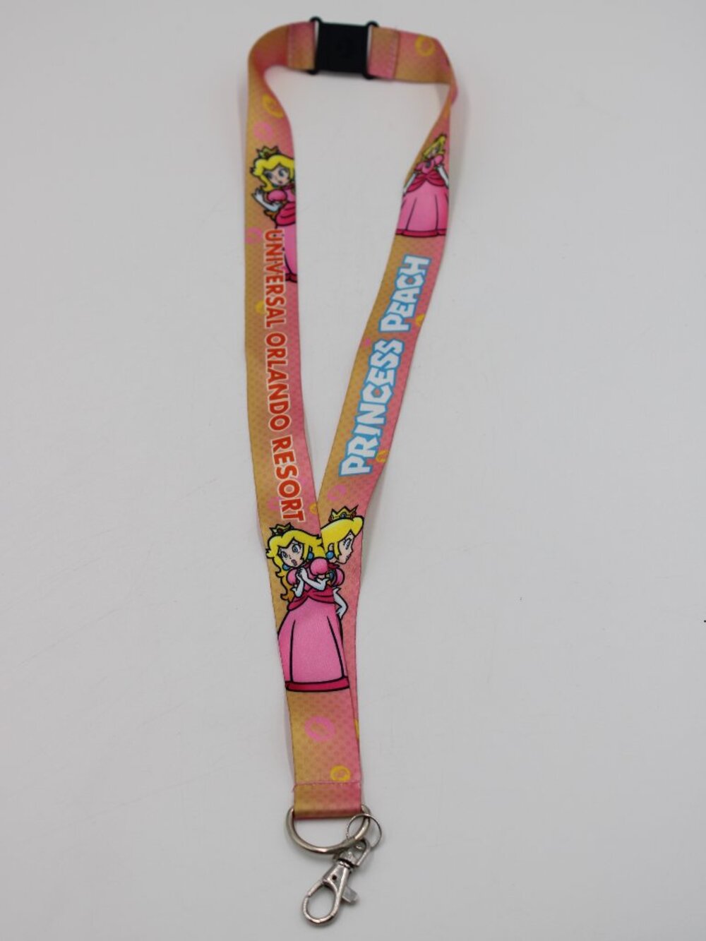 Universal Studios Orlando Super Nintendo World Princess Peach Lanyard Key Holder